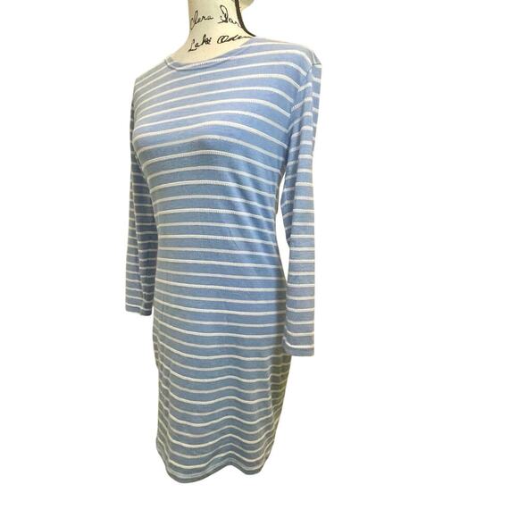 STS SAIL TO SABLE SHIFT DRESS BLUE STRIPES SZ XS SAILOR CHIC NAUTICAL AESTHETIC - Picture 10 of 16